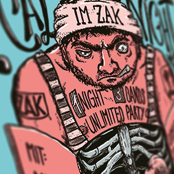 Christian Frei Grafiker Portfolio -Zak Rapperswil Jona Local Night Poster Illustration