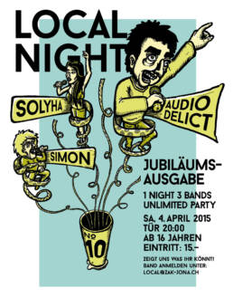 Zak Rapperswil Jona Local Night Poster Illustration